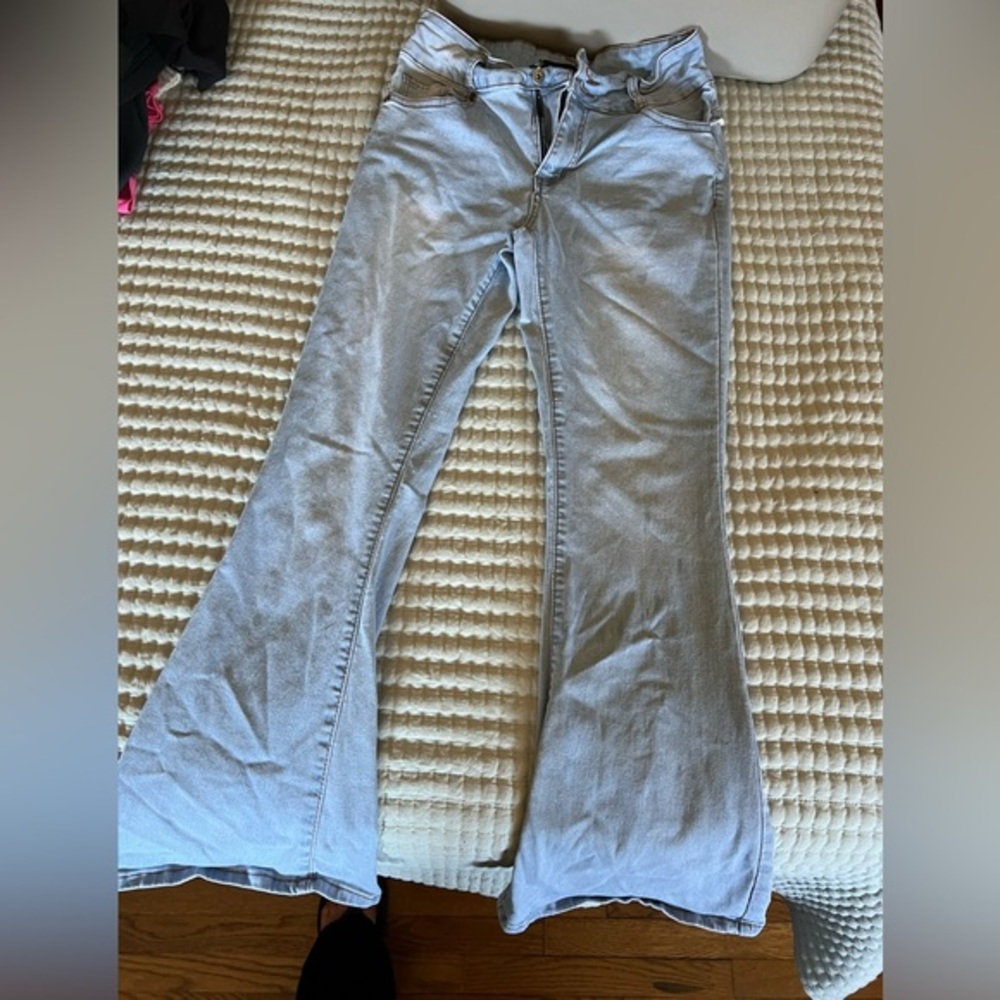 Light Blue Flare & Wide Leg Jeans
